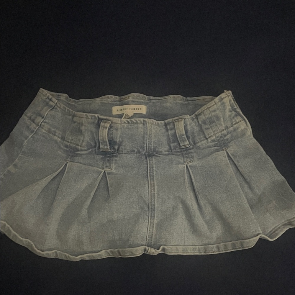 Almost Famous Light Blue Skater Skirt